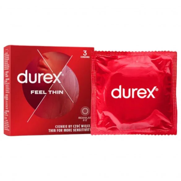 Durex Feel Thin - prezervative cu senzație naturală (3 buc)