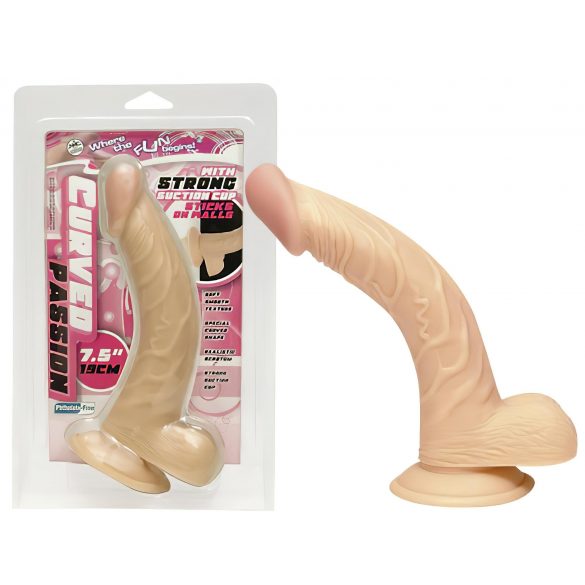 Dildo curbat natural 