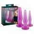 You2Toys - Set dildo pentru antrenament anal - 3 buc (mov) 