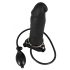 You2Toys - Strap-On Gonflabil - dildo siliconic cav (negru) 