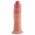 King Cock 9 - dildo realist cu ventuză (23cm) - natural 