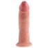 King Cock 9 - dildo realist cu ventuză (23cm) - natural 