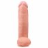 King Cock 12 dildo mare (30 cm) - natural 