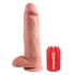 King Cock 12 dildo mare (30 cm) - natural 