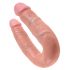 Dildo dublu King Cock (mediu) - natural 