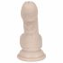 You2Toys - Dildo cu ventuză din silicon - mic (natural) 