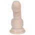 You2Toys - Dildo din silicon cu bază de fixare - mic (natural)