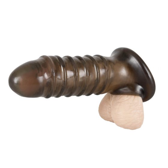 Rebel - Prezervativ pentru penis cu nervuri (fum)