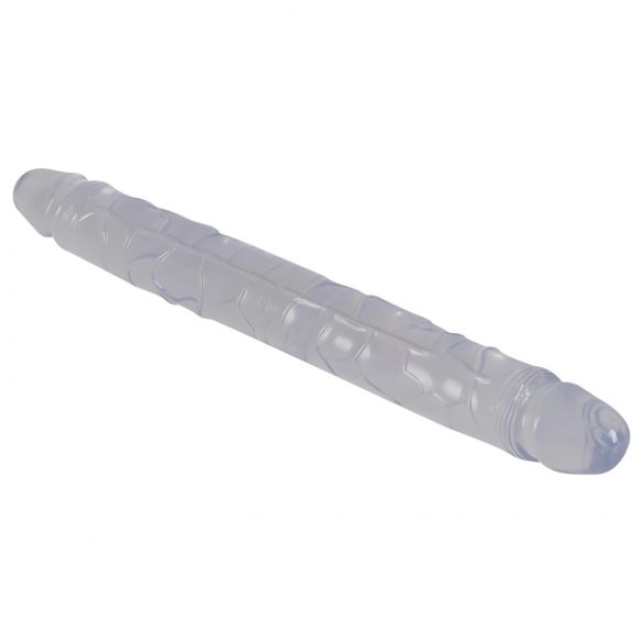 Dublu dildo de cristal (34 cm)