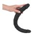 Dildo dublu de silicon Bad Kitty (negru) 