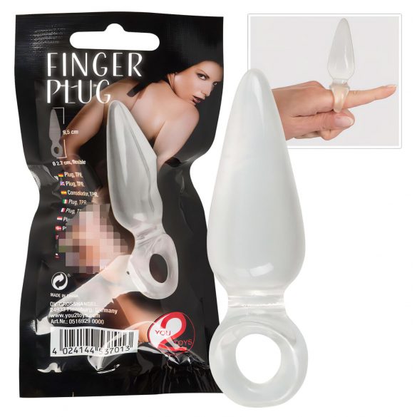 You2Toys - Finger Plug - dildo anal deget (transparent) 