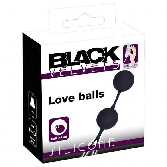 Duo de bile anale Black Velvet 