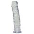 Dildo mediu transparent 