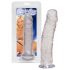 Dildo mediu transparent 