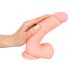 Dildo medical din silicon drept (20 cm) - natural 