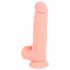 Dildo medical din silicon drept (20 cm) - natural 