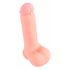 Dildo medical din silicon drept (20 cm) - natural 