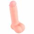 Dildo medical din silicon drept (20 cm) - natural 