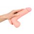 Dildo medical din silicon drept (20 cm) - natural 