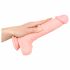 Silicon medical dildo (24cm) - natural 