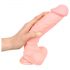 Silicon medical dildo (24cm) - natural 