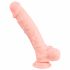 Silicon medical dildo (24cm) - natural 