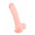 Silicon medical dildo (24cm) - natural 