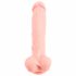 Silicon medical dildo (24cm) - natural 