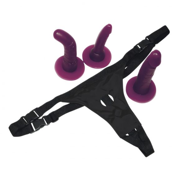 Bad Kitty - Set de dildo-uri cu centură ajustabilă