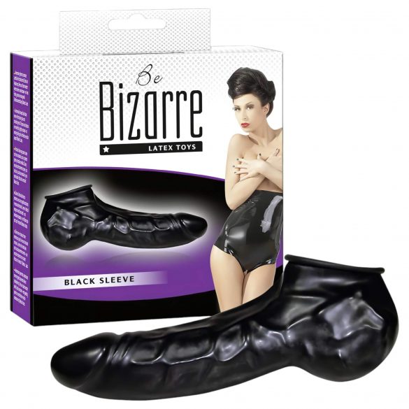 You2Toys - Îmbrăcăminte latex pentru penis și testicule (negru) - Be Bizarre 