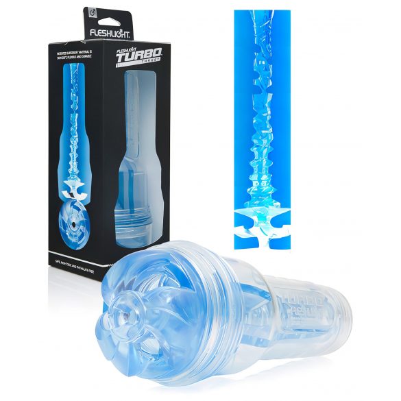 Fleshlight Turbo Thrust - masturbator cu supt (albastru) 