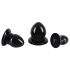 You2Toys - Kit de dilatare Plug - set dildo anal - 3 buc (negru) 