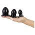 You2Toys - Set de dopuri de întindere - set de dopuri anale - 3 bucăți (negru)