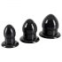 You2Toys - Set de dopuri de întindere - set de dopuri anale - 3 bucăți (negru)