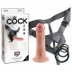 King Cock Strap-on 6 - dildo cu fixare - natural 