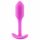 b-vibe Snug Plug 1 - dildo anal cu greutate internă (55g) - roz 