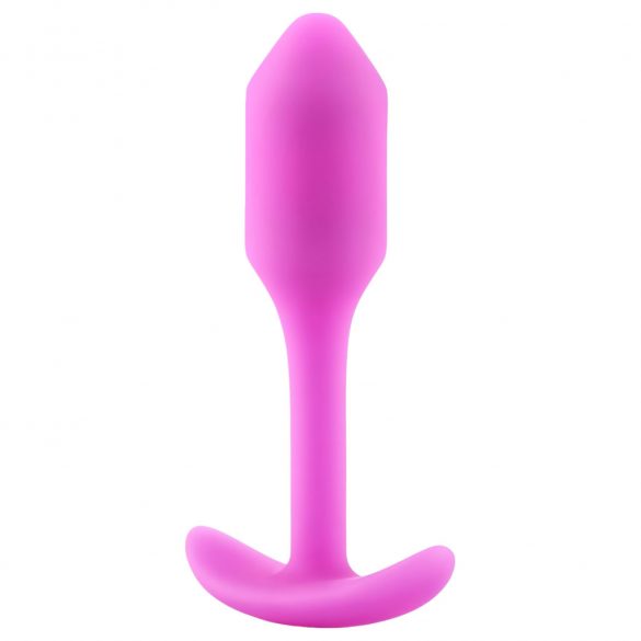 b-vibe Snug Plug 1 - dildo anal cu greutate internă (55g) - roz 