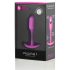 b-vibe Snug Plug 1 - dildo anal cu greutate internă (55g) - roz 