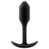 b-vibe Snug Plug 1 - dop anal cu greutate internă (55g) - negru