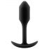 b-vibe Snug Plug 1 - dop anal cu greutate internă (55g) - negru