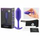 b-vibe Snug Plug 2 - dildo anal cu două bile (114g) - violet 