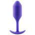 b-vibe Snug Plug 2 - dop anal cu bile duble (114g) - mov