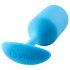 b-vibe Snug Plug 3 - dop anal cu bile duble (180g) - albastru