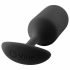 b-vibe Snug Plug 3 - dildo anal cu două bile (180g) - negru 