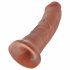 King Cock 8 dildo (20 cm) - natur închis