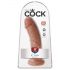 King Cock 8 dildo (20 cm) - natur închis