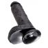 King Cock 8 dildo cu testicule (20 cm) - negru