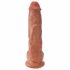 King Cock dildo mare, 25 cm - maro 