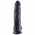 King Cock 10 dildo cu testicule (25 cm) - negru