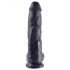 King Cock 10 dildo cu testicule (25 cm) - negru